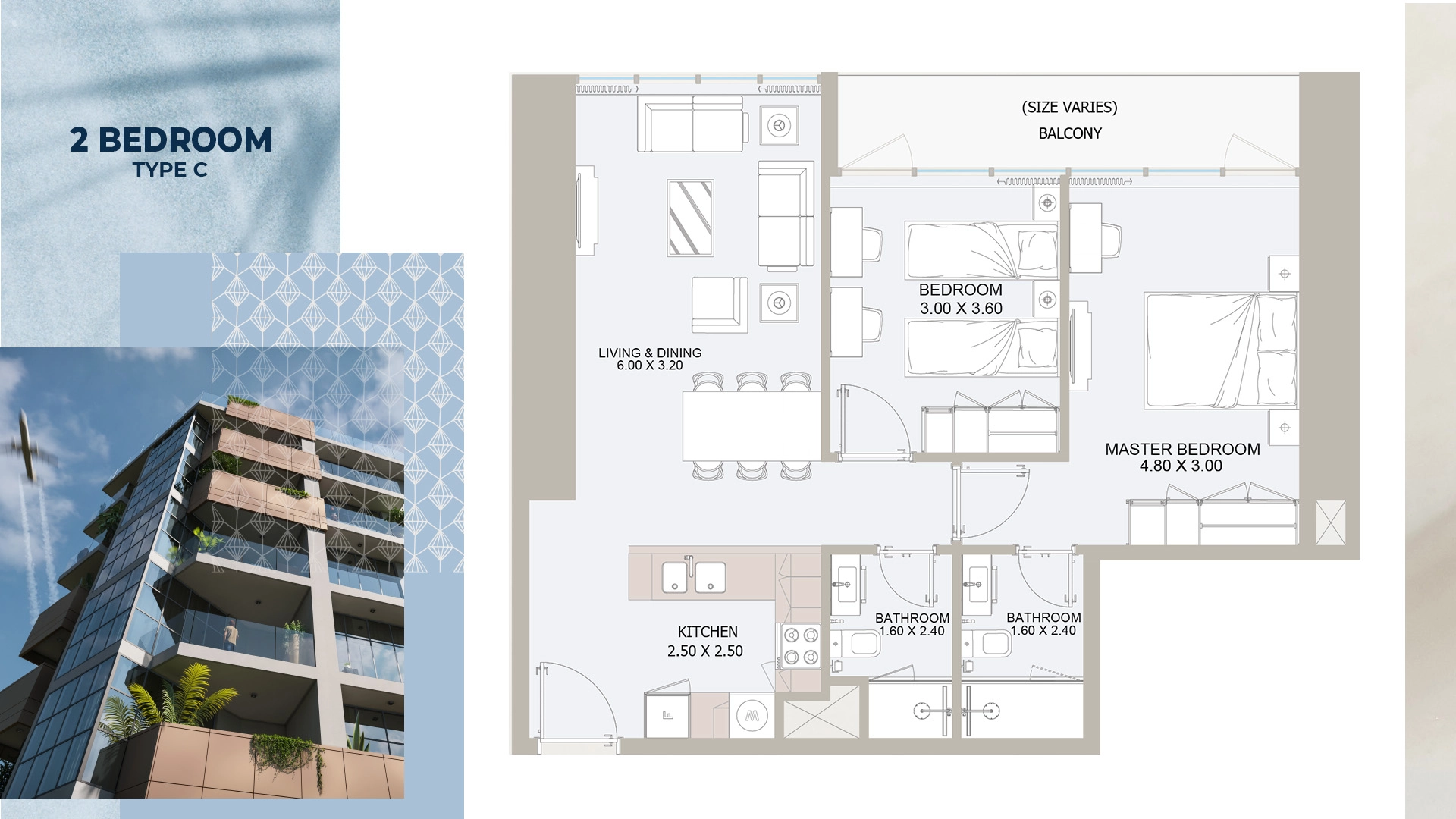 2 BR - Type B